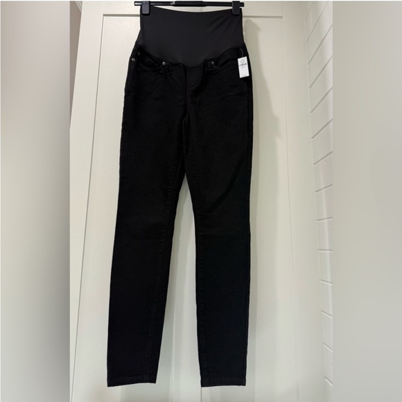 GAP Denim - Gap maternity slim fit black jeans